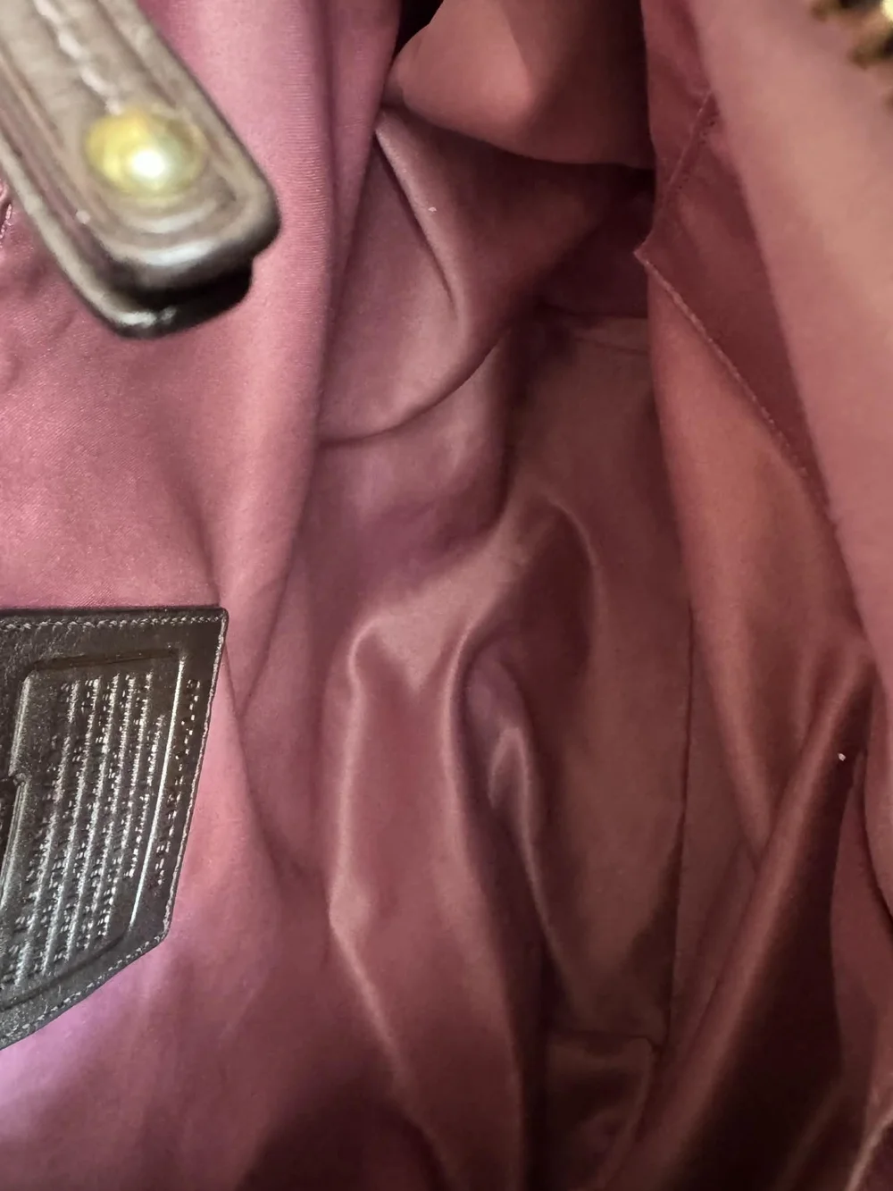 Coach Brooke 14146 Brown Canvas Leather Signature Hobo Y2K - Picture 5 of 7